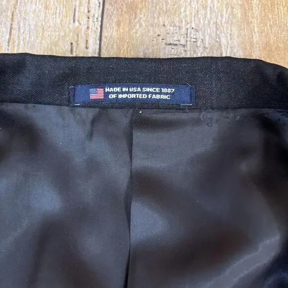 Hart Schaffner Marx Suit Charcoal Gray 46R 38W 30I - Picture 6 of 14